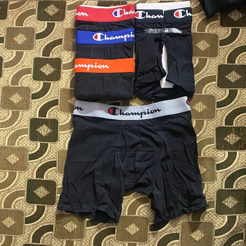 Champion Men’s Boxer Briefs Multi-Color Waistband – Size S (Lot of 5)